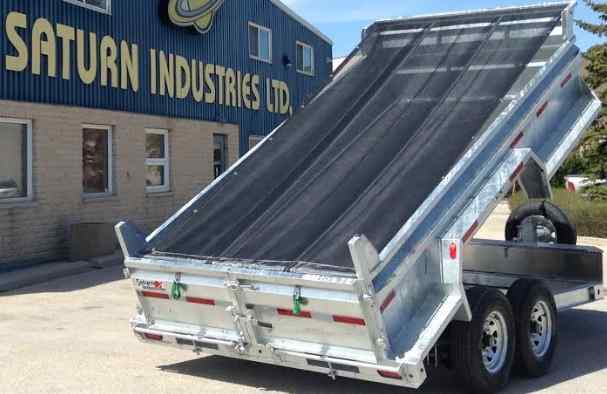 Mesh dumper trailer tarp