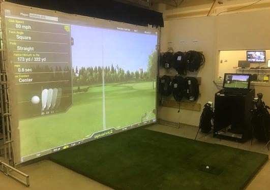 Golf projection screen