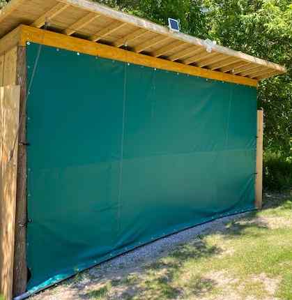 Green shed cover