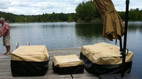 Outdoor breathable furniture covers