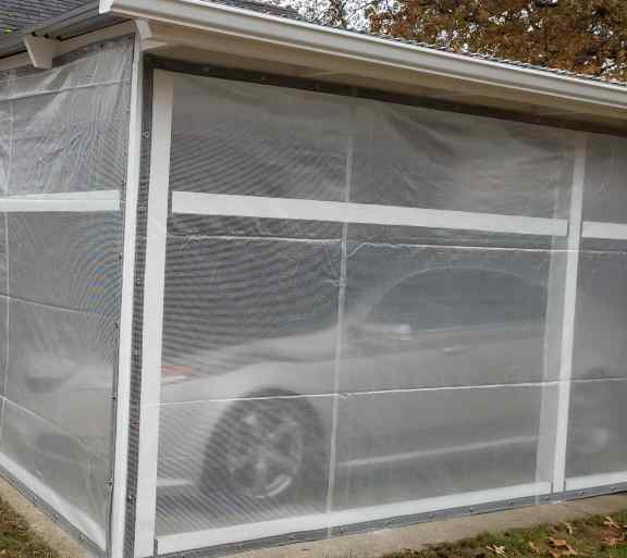 Reinforced clear tarps